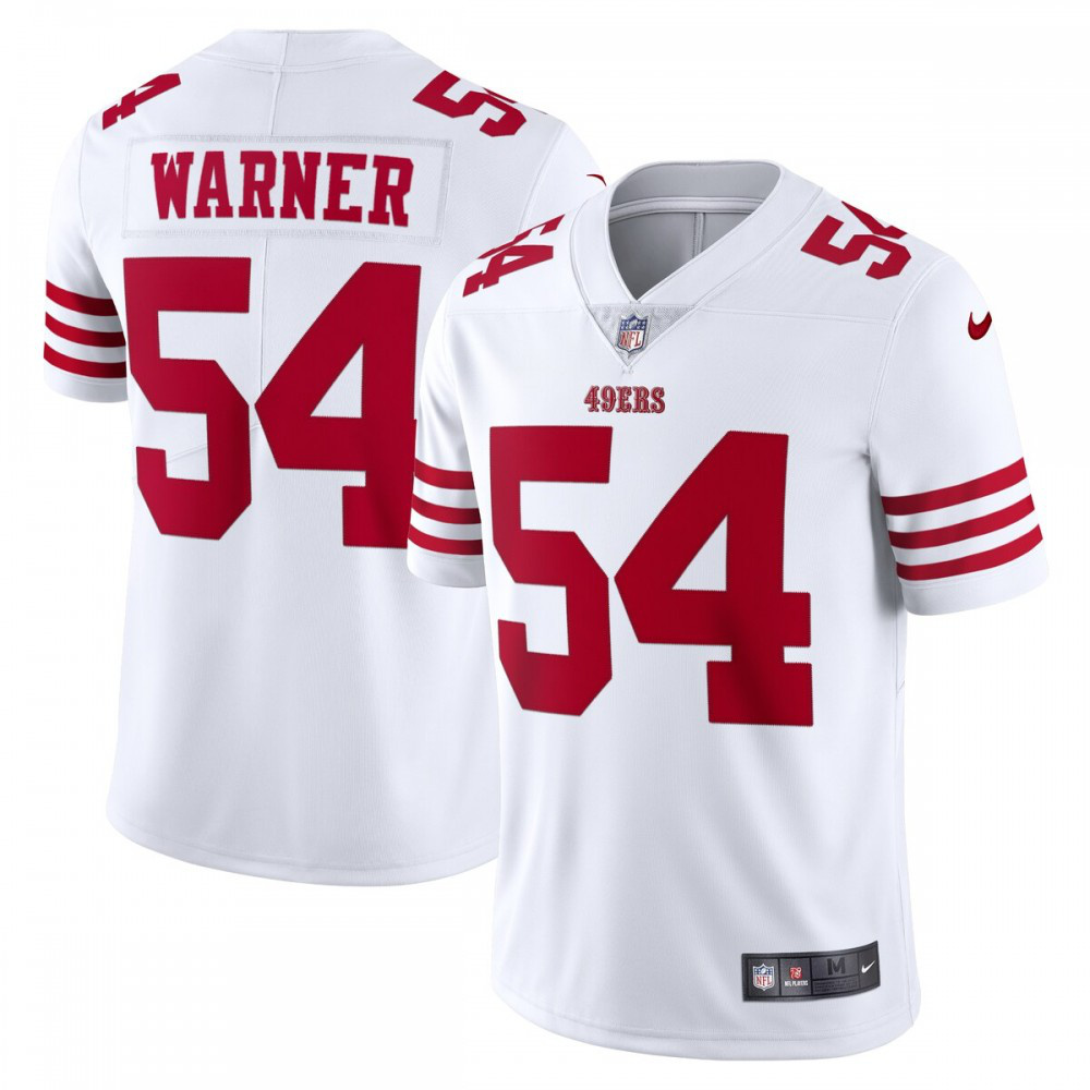 Fred Warner San Francisco 49ers Nike Vapor Limited Jersey - White-GridironStore